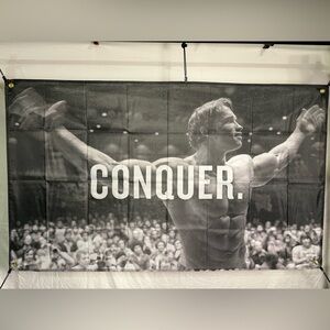 Arnold Schwarzenegger “Conquer” Flag 5x3Ft